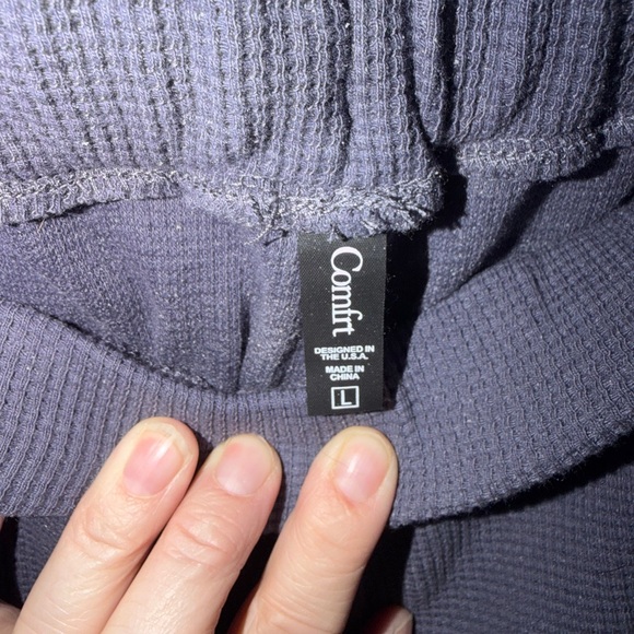 Women’s Waffle Knit Lounge Drawstring Pants - Picture 5 of 7